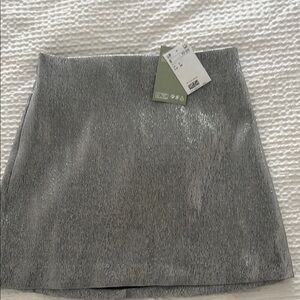 H&M Sparkly Silver Skirt BNWT